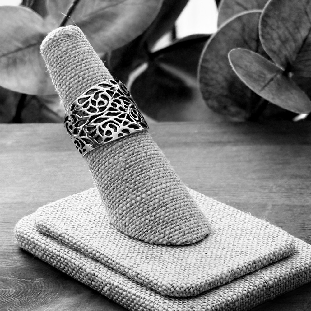 NWT 925 Sterling Silver Filigree Ring Band! Available in sizes 6-9! NEW! - Picture 8 of 8